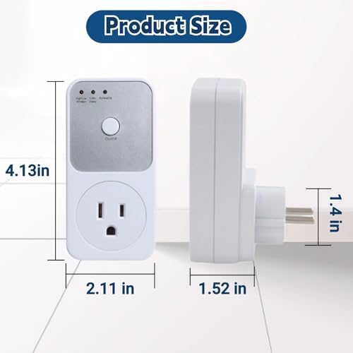 Rosvola ROSVOLARU70Q2E1G5 Voltage Protector, Voltage Regulator,Protector Outlet, Wall Mount Power Suppressor With Us Plug Ac 80V To 150V Voltage,For Tv Pc Refrigerator Home Appliance thumb #5