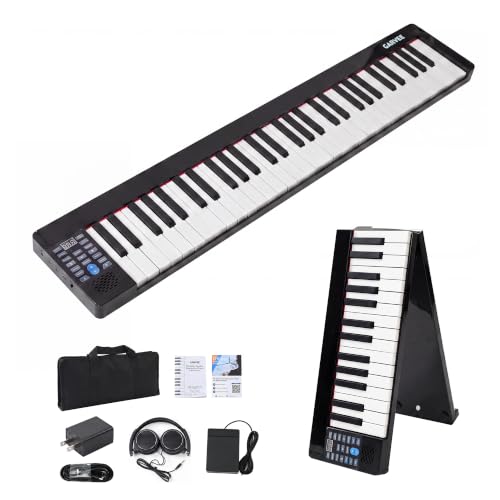 Image of Garvee 61 Keys Folding Piano Keyboard, Portable Digital Piano for Beginners