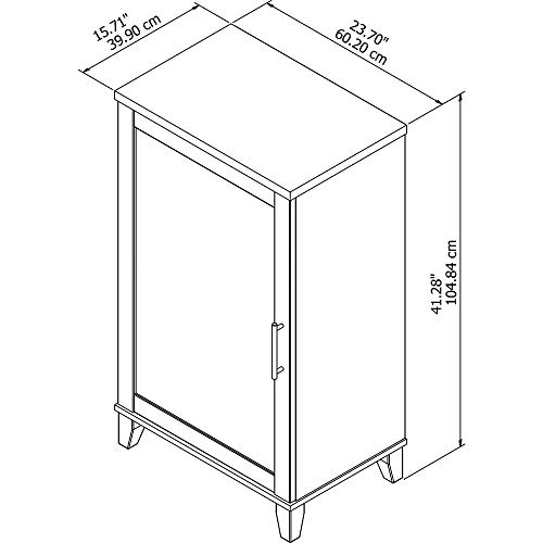 Bush Furniture Somerset Media Accent Cabinet, Storm Gray