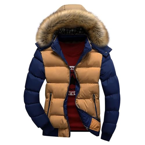Blouson chaud décontracté polaire veste d'hiver pour homme à capuche