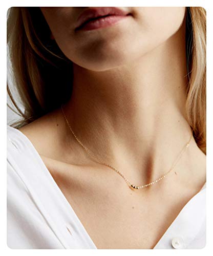 S.j Jewelry Women Simple Delicate Full Moon 14K Gold Plated/Rose Gold/Silver Plated Layered Pendant Handmade Star Chokers Necklaces-Ck2-Ball #TOP2