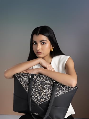 Image of ZOUK Rhea Kapoor Tote Bag - | Elegant Vegan Leather Tote for Women |