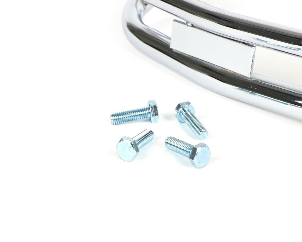 MOTO NOSTRA Pare-chocs avant double tube chromé compatible pour Vespa PX80-200, LML Star, Stella