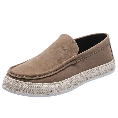Men's Loafers Round Toe Platform Height-Increasing Simple Leather Anti-Slip Resistant Comfortable Casual Prom Slip-on - Main Image