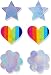 Produktbild Iris & Lilly Damen Klebe-BH, 9er-Pack, Mehrfarbig (Regenbogen/Silber), One Size, Label: One Size
