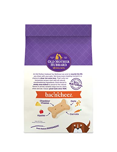 Old Mother Hubbard Classic Bac'n'cheez Biscuits Baked Dog Treats, Large, 3.5 Pound Bag #TOP1