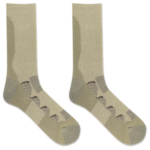 Image of Merrell Men's and Women's MOAB Hiking Midweight Cushion Socks - Unisex Coolmax Moisture Management and Arch Support