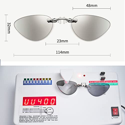 PLOPLO 3 Colors Retro Clip On Nose glasses Matrix Morpheus Movie rimless sunglasses men3