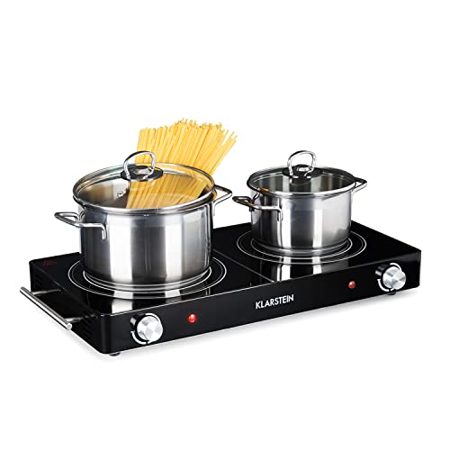 Klarstein Cookorama dubbele kookplaat 1900-2250 W 150/180 5 standen zwart