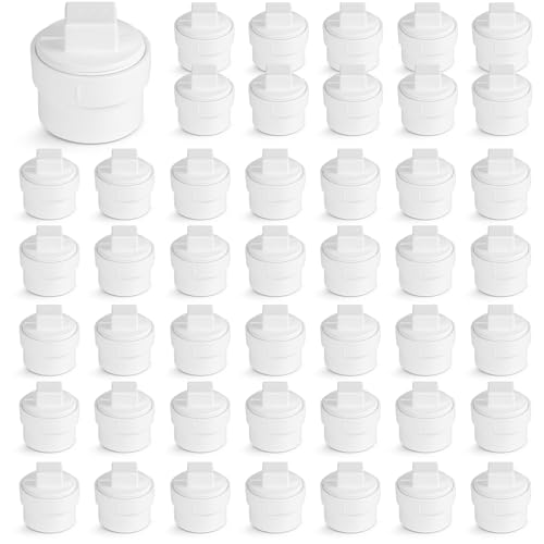 SUPPLYGIANT™ (10 Pack) 6 Inch PVC DWV Cleanout Adapter with C.O. Plug – Slip x Female Pipe Thread (FPT) Fitting for Drain, Waste & Vent Systems, White