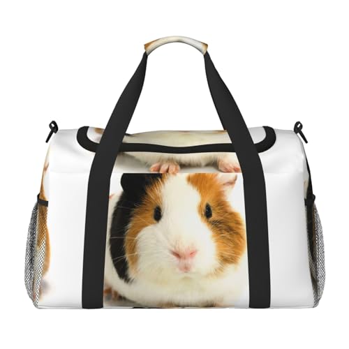Sac de week-end cochon d'inde pour femme idéal comme bagage cabine noir