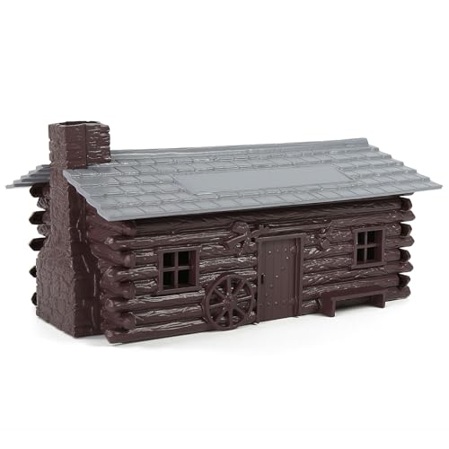 O Scale Log Cabin Painted Model Barn Stable Kit Unassembled