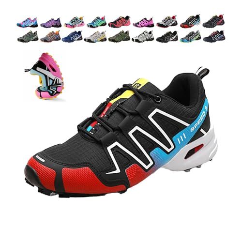 Hiking Shoes Women Men, Comfort Outdoor Sneakers, Breathable Lightweight Non-Slip Slip-On Hiking Sneakers