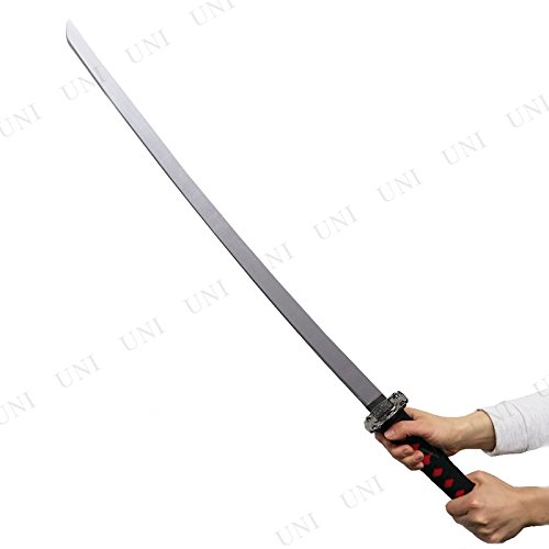 Amazon | Uniton 日本刀DX 赤 銀装飾 100cm 木製 | ユニ