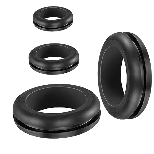 Image of Blanking Closed Rubber Grommets and Open Wiring Grommet 6mm to 40mm (Open Grommets, 6mm)