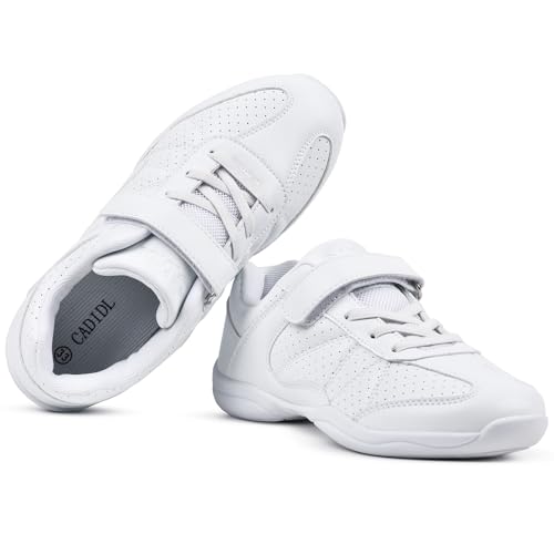 CADIDL Cheer Shoes Girls White Cheerleading Shoes Youth Varsity Cheer Sneaker Size 2 Little Kid by CADIDL - Image 8