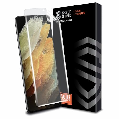 Image of Anti Glare Matte TPU hydrogel Edge to Edge Screen Protector Guard For Samsung Galaxy S21 Ultra (6.8 Inch) With Installation Kit | Support Fingerprint | Edge to Edge Coverage