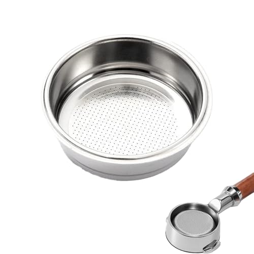 Filtro per Caffè,51 mm Accessorio Universale per Macchina da Caffè Cestello Filtro in Acciaio Inossidabile Filtro Pressurizzato a Doppio Strato per Famiglie,Negozi di Té al Latte,Bar,Caffetterie,Ecc.