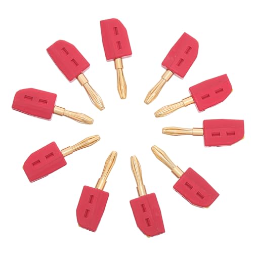 Conectores banana de 4 mm para organizar los cables del cine en casa y amplificadores de salón