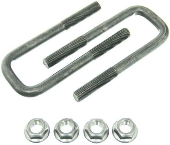 SP01120 Square Trailer U- w/Nuts - 1.5" Width x 5" Length - .5" Diameter SP01-120