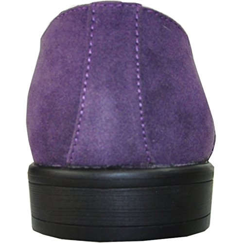 BRAVO Men Dress Shoe KING-3 Classic Faux Suede Oxford with Leather3