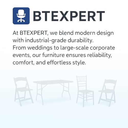 Image of BTEXPERT Set of 16,Resin Folding Chair Vinyl Padded Seat Weight Capacity Indoor Outdoor Lightweight Set for Home Event Party Picnic Kitchen Dining Church School Weddings