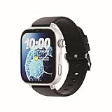 SaveFamily SaveWatch Plus 2 | Reloj Inteligente Niño con Localizador GPS, App Store | SIM Incluida - Esfera Plata y Correa de Silicona Negra