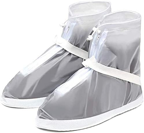 Waterproof Silicone Shoe Covers for Men, Women & Kids - Reusable, Anti-Slip Rain & Snow Boot Gaiters - Washable Waterproof Footwear Protection (Color: B)
