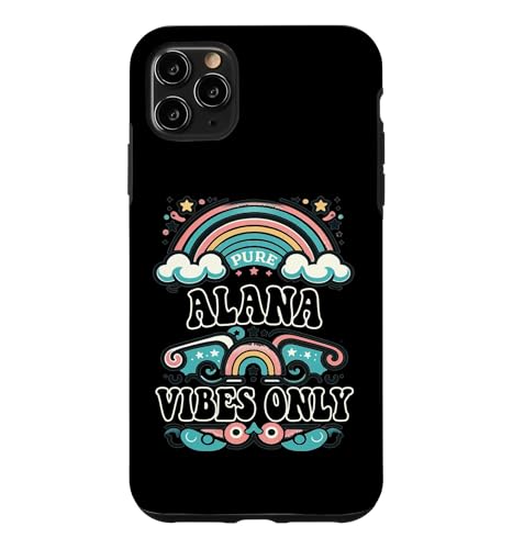 ALANA Vibes Only Cute Retro Girls ALANA Name �X�}�z�P�[�X iPhone 11 Pro Max �p