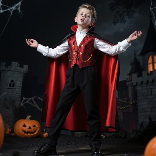 Disfraz de vampiro para niño talla grande miniatura 2