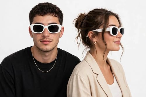 Image of Unisex Stylish Round Sunglasses | TAC Polarized Lens | 100% UV Protection | Men & Women Driving Bikes, Outdoor Sports, Hiking & Travel Eyewear (black sunglass)