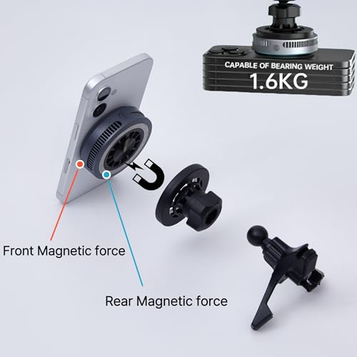 Ventaron Qi2 15W Detachable Magnetic Wireless Car Charger, Peltier Cooling - image 3