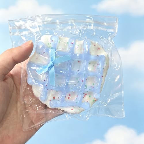 5Pcs Taba Squishy Cat Paw Squeeze Toys, 2.75in Handmade Cat Paw Squishy Stress Relief Squishies for Adults , Cute Clear Fidget Sensory Toy Suitable for Novelty Things Gift (Sea Salt Set) - Image 5
