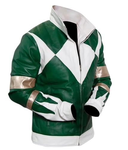 Flesh & Hide F&H Kid's Green Action Hero Genuine Leather Jacket
