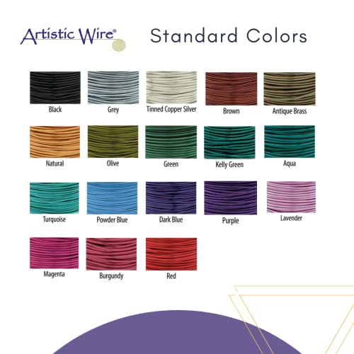 Image of Artistic Wire, 26 Gauge Tarnish Resistant Colored Copper Craft Wire, Lavender, 30 yd