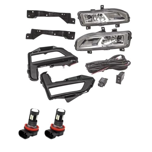 Feu de brouillard pour Nissan X-Trail T32 Rogue 2017-2019 avec kit complet LED et calandre