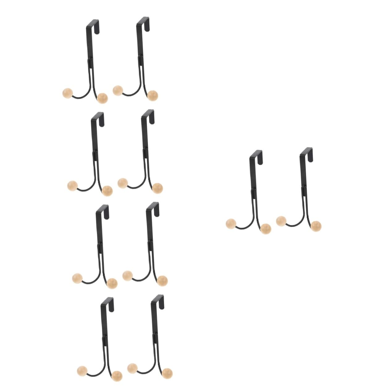 Alipis 5 Series Puerta Colgadores Sin Clavos Ropa Sombreros Y Instalación Rápida Y Compacto Entrada 2 Piezas X 5