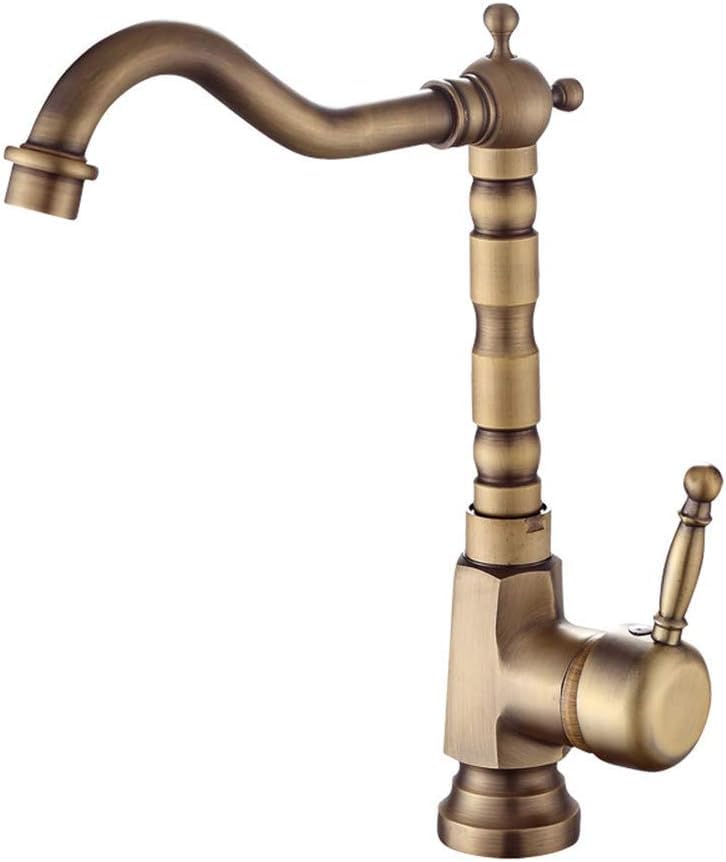Robinet en cuivre au design rotatif mitigeur eau chaude et froide