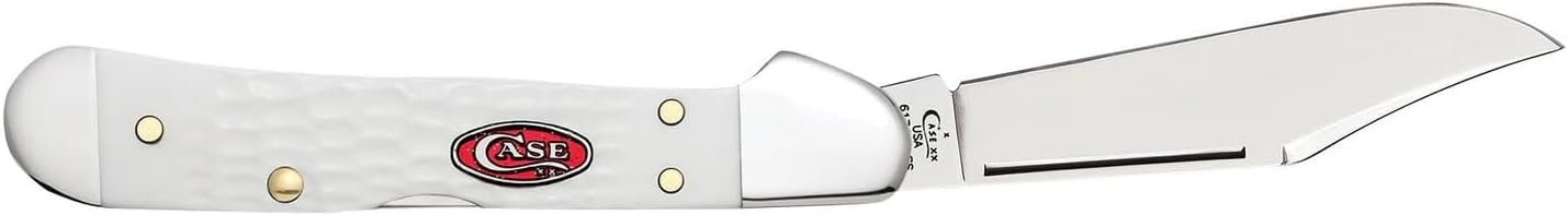 Case WR XX Pocket Knife Sparxx White Jigged Synthetic Mini Copperlock Item #60185 - (61749L SS) - Length Closed: 3 5/8 Inches