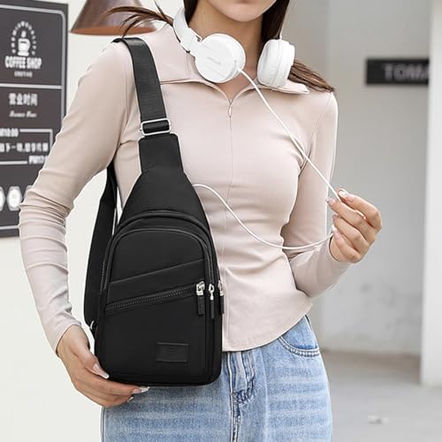 Image of PALAY Nylon Crossbody Bag Multi Layer Shoulder for Travel Hiking | Comfortable Carry, Easy Access, Nylon Build, Multiple Compartments, Shoulder Strap, Travel Ready, Customer Support