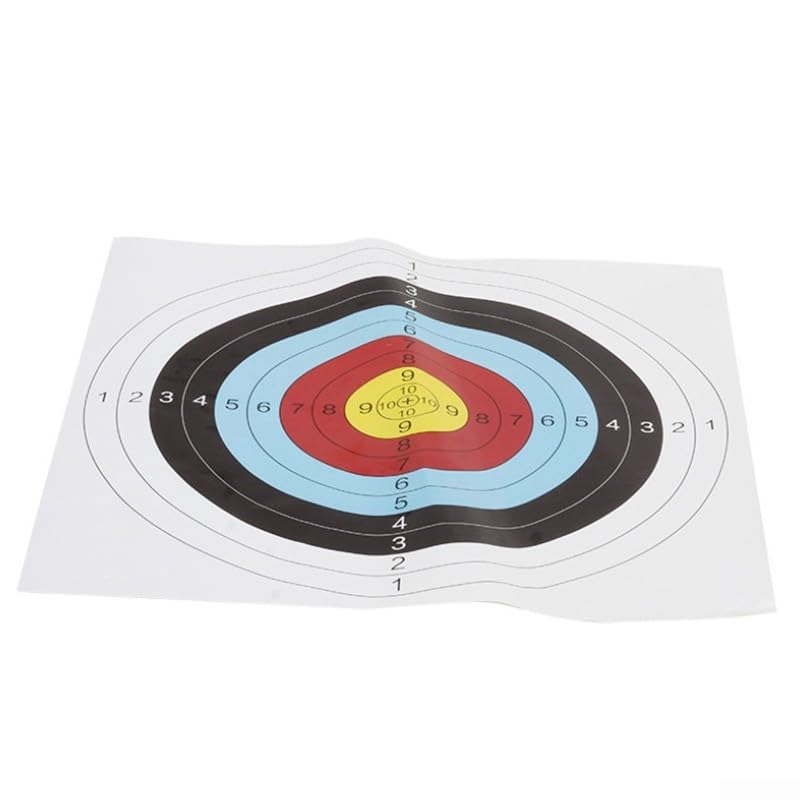 10 pezzi di carta bersaglio per arco e freccia shoo ting training, 10 * carte bersaglio 60 * 60 * 0,1 cm