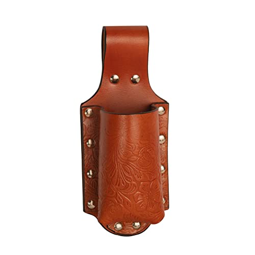 Hulara Porte-bière, en cuir pleine fleur, petit étui à bouteille pour homme, porte-bière, porte-bière, pour voyage/extérieur, ceinture porte-bière, ceinture