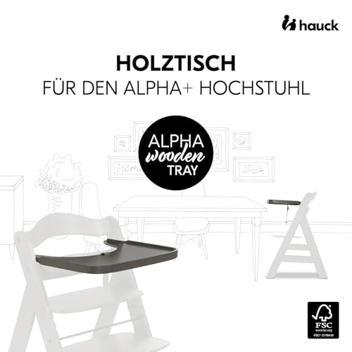 hauck Holz Essbrett für Alpha+ & Beta+ Holzhochstuhl Alpha Wooden Tray, für Kinder 6-36 Monaten… – Ansicht 2