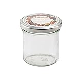 Leifheit 3178 8-Ounce Straight Canning Jars, Large, Clear, Set of 6