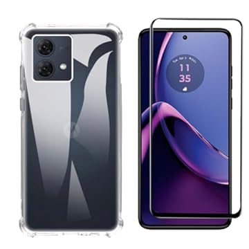 Kit Capinha Capa Antiqueda para Moto G84 + Película de Vidro 3D