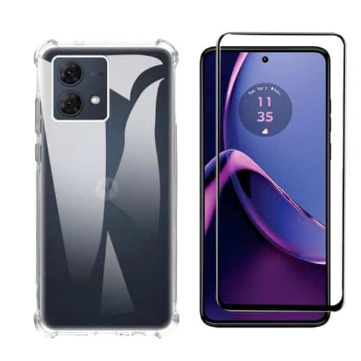 Kit Capinha Capa Antiqueda para Moto G84 + Película de Vidro 3D