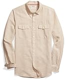 Khaki Linen Button Down
