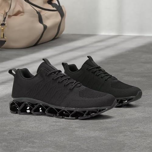 Image of Mens Slip on Running Walking Shoes Blade Tennis Casual Fashion Sneakers Comfort Non Slip Work Sport Athletic Trainer