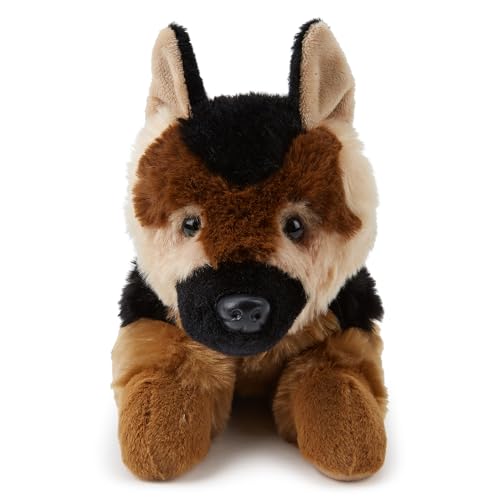 Zappi Co Deutscher Schäferhund Plüschhund (28 cm) - Treuer, Kuscheliger Hund, Umweltfreundlich, Perfekt für verspielte Kinder, Recyceltes Material