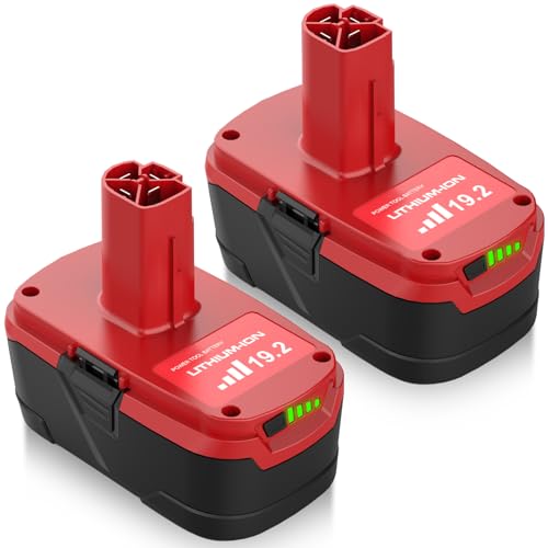 Fhybat 2 Packs Upgraded to 8000mAh Diehard 19.2V C3 Battery Compatible with Craftsman 19.2 Volt Batteries Lithium ion 315.pp2011 315.pp2020 315.113753 130279005 1323903 11375 315.115410
